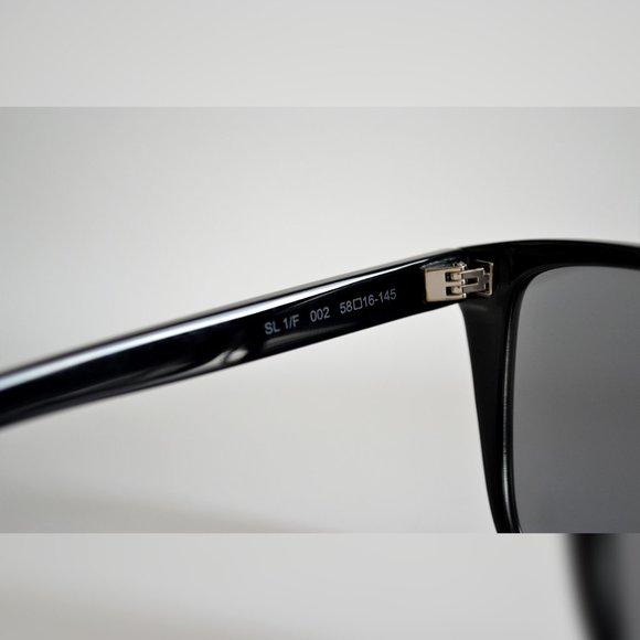 Saint Laurent SL 1/F Black/Solver 002 Sunglasses - Picture 6 of 8